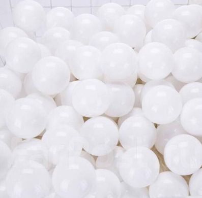 Кульки для сухого басейну білі 8 см поштучно опис, фото, купити