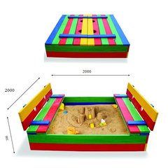 Детская песочница цветная 30 размер 200х200см. описание, фото, купить