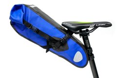 Велосумка "байкпакинг" под седло 62x14x14cm черно-синий BRAVVOS A2-402 водоотталк. материал описание, фото, купить