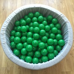 Шарики для сухого бассейна зеленого цвета 8 см поштучно описание, фото, купить