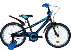 Велосипед 18" Formula SPORT 2020 (черно-синий с голубым (м)) описание, фото, купить