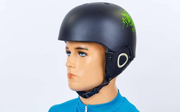 Шлем горнолыжный с механизмом регулировки MOON MS-6289-BK описание, фото, купить