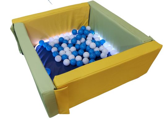 Интерактивный сухой бассейн с подсветкой Светотерапия квадратный 1,1 м описание, фото, купить