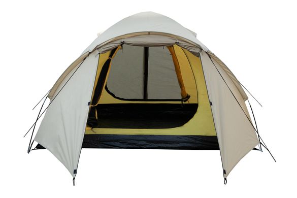 Туристическая палатка трехместная универсальная Tramp Lite Camp 3 песочный описание, фото, купить