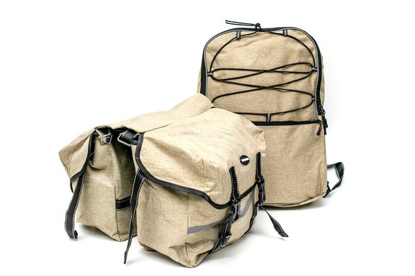 Велобаул (сумка-штани) 43x29x10cm пісочний BRAVVOS F-091 опис, фото, купити