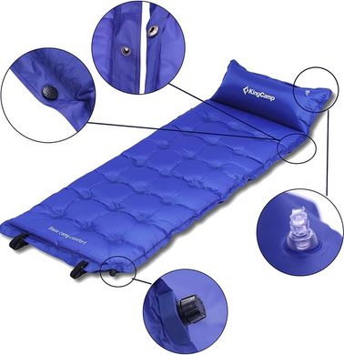 Самонадувающийся коврик KingCamp Base Camp XL (KM3559) (navy blue) описание, фото, купить