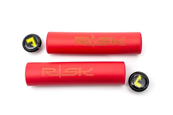 Грипсы гелевые L130mm красный RISK Silica Gel описание, фото, купить