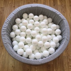 Кульки для сухого басейну білі 8 см поштучно опис, фото, купити