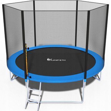 Батут FunFit 374 см с сеткой + лестница описание, фото, купить