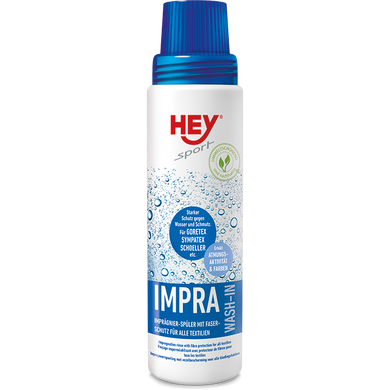 Жидкое средство для защиты одежды от воды и грязи Hey-Sport IMPRA WASH-IN описание, фото, купить