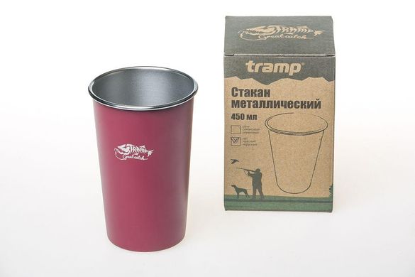 Похідний стакан металевий Tramp (450мл) червоний TRC-099 опис, фото, купити