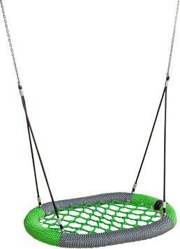 Гойдалки Гніздо Oval Pro 120 см * 87 см (4 кольори) Сіро-салатовий опис, фото, купити