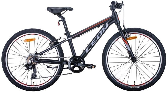 Велосипед 24" Leon JUNIOR 2020 (черно-оранжевый с серым (м)) описание, фото, купить