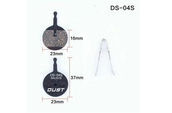 Колодки тормозные полуметалл disc DUST DS-04S AVID BB5 описание, фото, купить