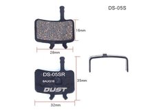 Колодки гальмівні напівметал disc DUST DS-05S AVID BB7, Juicy3 / 5/7 опис, фото, купити