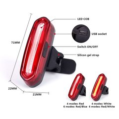 Ліхтар габаритний задній (скло) BC-TL5434 LED, USB, (червоний) опис, фото, купити