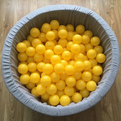 Кульки для сухого басейну жовті 8 см поштучно опис, фото, купити