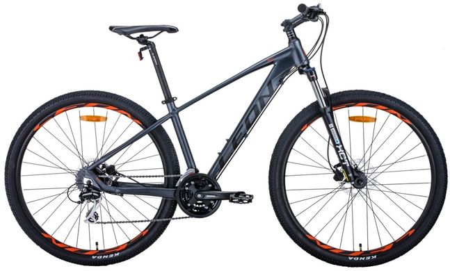 Велосипед 29" Leon TN-80 2020 (графитовый с черным и оранжевым (м)) описание, фото, купить
