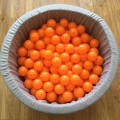 Кульки для сухого басейну помаранчеві 8 см поштучно опис, фото, купити
