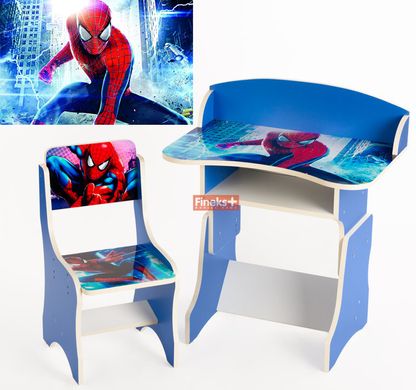 Детская парта растущая + стульчик "Человек - паук" описание, фото, купить