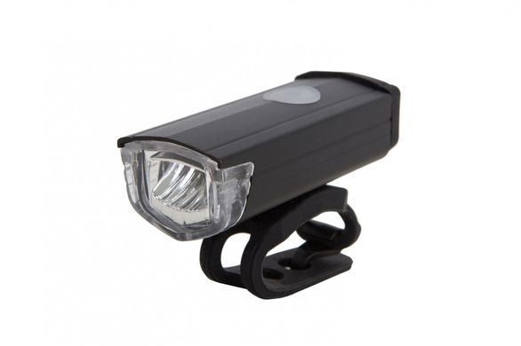 Фонарь LED передний AL121W, USB (черный корпус) описание, фото, купить
