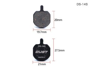 Колодки гальмівні напівметал disc DUST DS-14S Hayes Sole hydraulic, MX2, MX3, MX4, GX2, CX5, Bengal HELIX3, опис, фото, купити