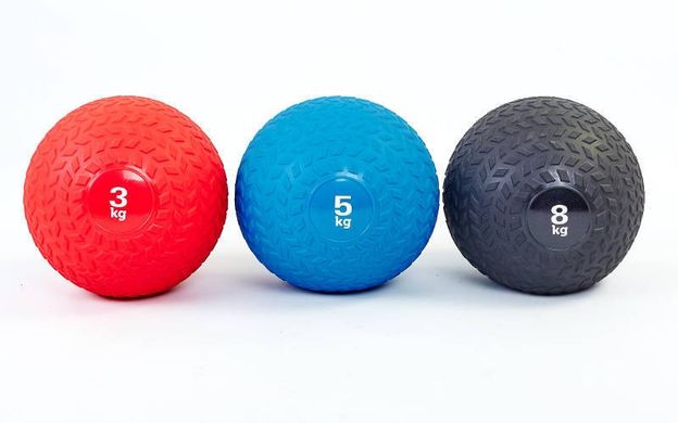 М'яч слембол для кросфіта і фітнесу рифлений SLAM BALL FI-5729-6 6кг (PVC, мінеральний наповнювач, d-23см) опис, фото, купити