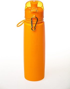 Пляшка силіконова спортивна Tramp 700ml orange опис, фото, купити