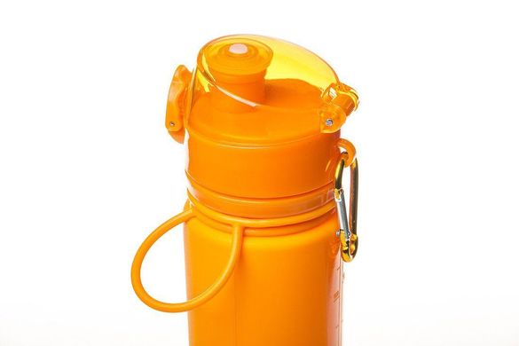 Бутылка силиконовая спортивная Tramp 700ml orange описание, фото, купить