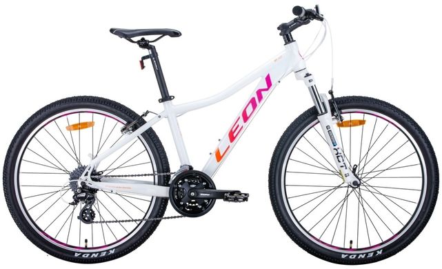 Велосипед 26 "Leon HT-LADY 2020 (біло-малиновий з помаранчевим) опис, фото, купити