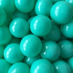 Кульки для сухого басейну бірюзового кольору 8 см поштучно опис, фото, купити