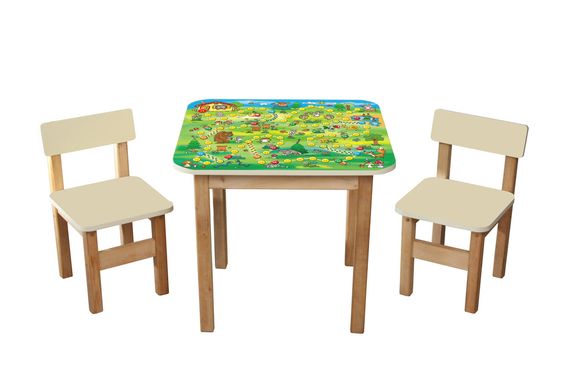 Дитячий столик + 2 стільчика "Файна гра" опис, фото, купити