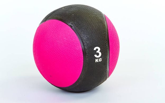 М'яч медичний (медбол) C-2660-3 3 кг (верх-гума, наповнювач-пісок, d-22см, кольору в асортименті) опис, фото, купити
