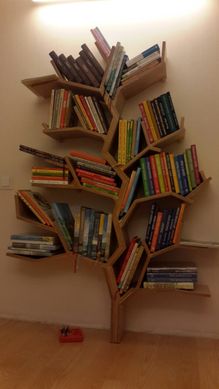 Полку дерев'яна МДФ для книг Дерево опис, фото, купити