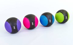 М'яч медичний (медбол) C-2660-2 2 кг (верх-гума, наповнювач-пісок, d-19,5см) опис, фото, купити