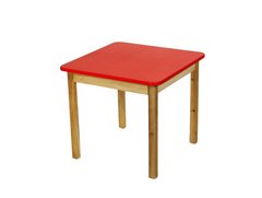 Дитячий дерев'яний стіл, червоний опис, фото, купити