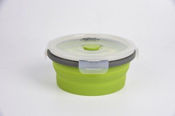 Контейнер складаний силіконовий з кришкою-засувкою Tramp (800ml) olive опис, фото, купити