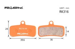 Колодки гальмівні напівметал disc RISK RK316-S SAINT M810, M820, ZEE M640, TRP Quadiem опис, фото, купити