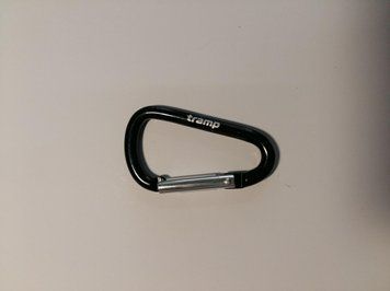 Карабін Tramp алюмінієвий, розмір 6 см, без муфти, чорний арт.TRA-006-black опис, фото, купити