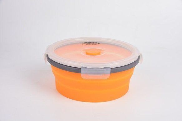 Контейнер складной силиконовый с крышкой-защелкой Tramp (800ml) orange описание, фото, купить