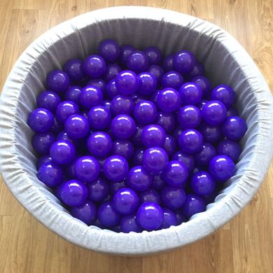 Кульки для сухого басейну фіолетові 8 см поштучно опис, фото, купити