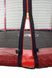 Батут Atleto 252 см з подвійними ногами з сіткою червоний фото 3