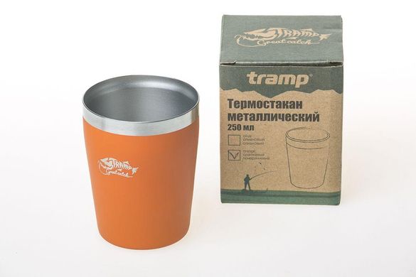 Термостакан металлический Tramp (250мл) оранжевый TRC-101 описание, фото, купить