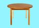 Дитячий дерев'яний стіл, помаранчевий c круглі стільниці фото 1