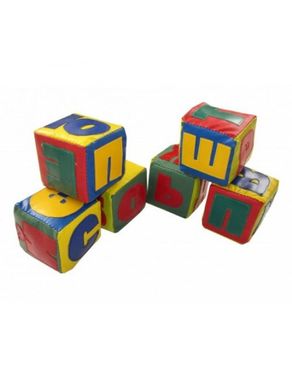 Набор детских мягких кубиков "Алфавит" 10-10-10 см описание, фото, купить