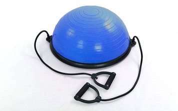 BOSU балансувальна платформа BS-1 524 (пластик, PVC, h-25см, d-58см, 4500гр, 2есп опис, фото, купити