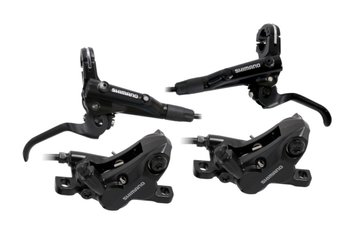 Гальма диск. гідра. SHIMANO BR-MT520+BL-MT501 пер. 850/зад.1450мм чотирьохпоршневі комплект без роторів опис, фото, купити