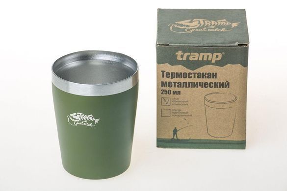 Термостакан металлический Tramp (250мл) оливковый TRC-101 описание, фото, купить