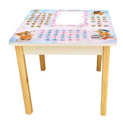 Детский стол - мольберт с открывающейся крышкой "Абетка Мишки" описание, фото, купить