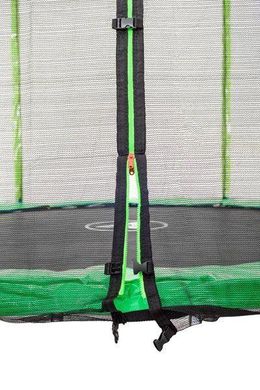 Батут Atleto 312 см з подвійними ногами зелений опис, фото, купити